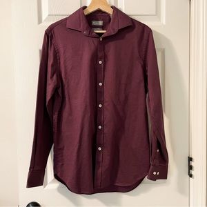 Michael Kors Slim Fit Stretch Button Up - size 15 1/2; 32/33; M